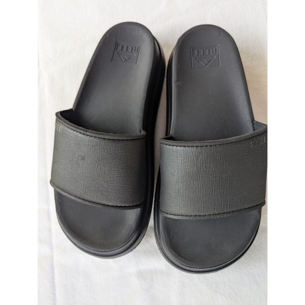 Reef Cushion Bondi Bay Women's 8 z Black Platform Comfort!